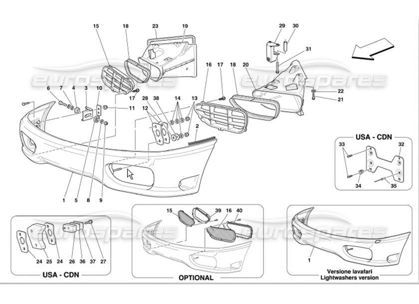 Ferrari 360 Tow Hook Bracket # 65311800R  