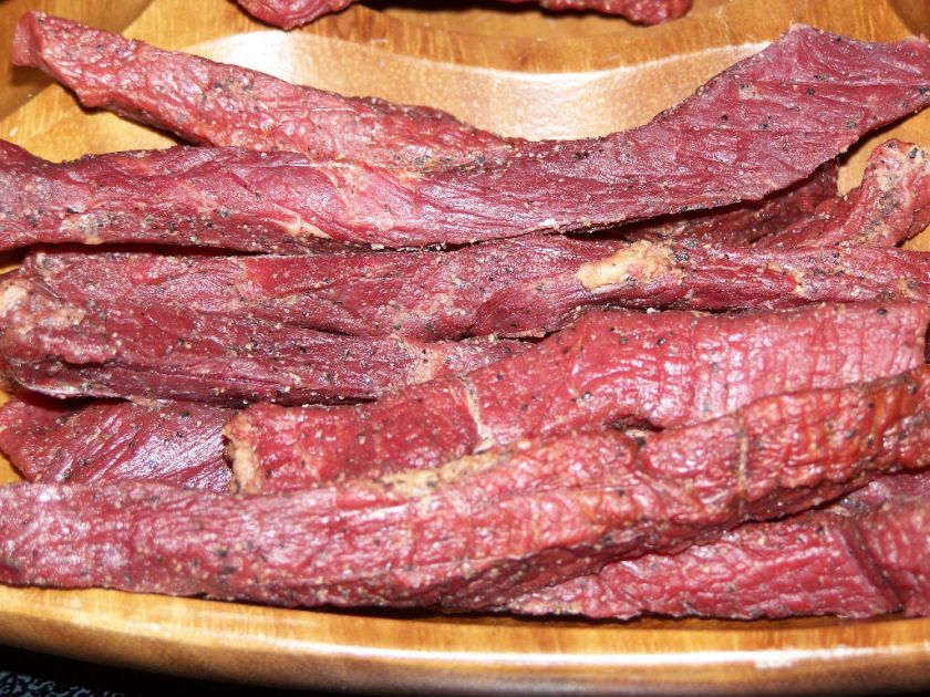 Smoked Gourmet Beef Jerky 1/4 pound Mesquite Apple  