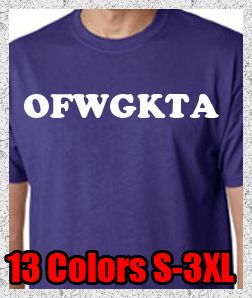 OFWGKTA Odd Future Tyler Creator Tee Shirt Swag Hip Hop Wolf Gang 