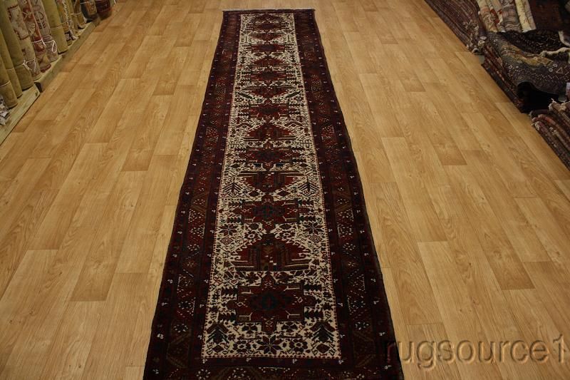 OVERSIZED TRIBAL RUNNER 3X15 GHARAJEH PERSIAN ORIENTAL AREA RUG WOOL 