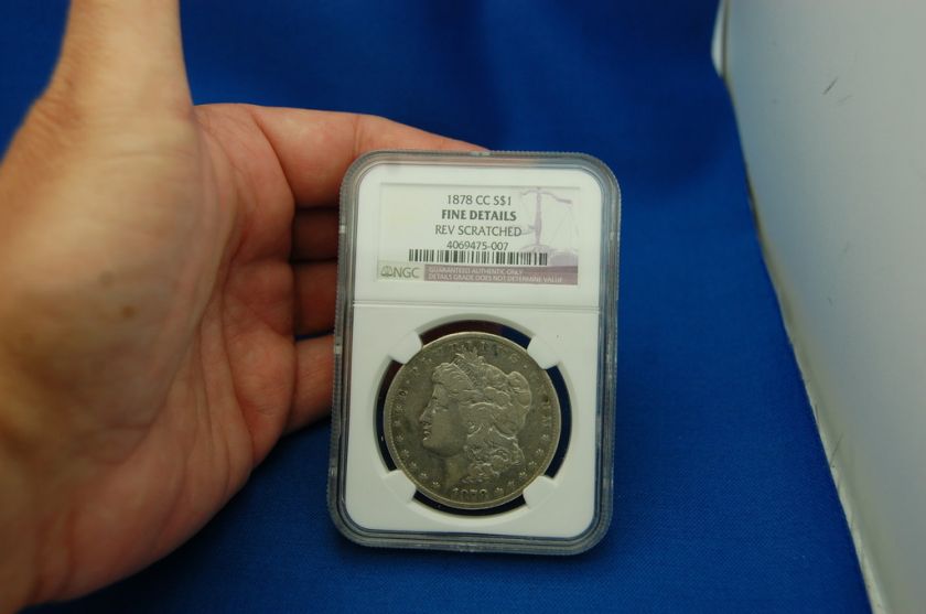 1878 Carson City NGC Morgan Silver Dollar Fine Details  