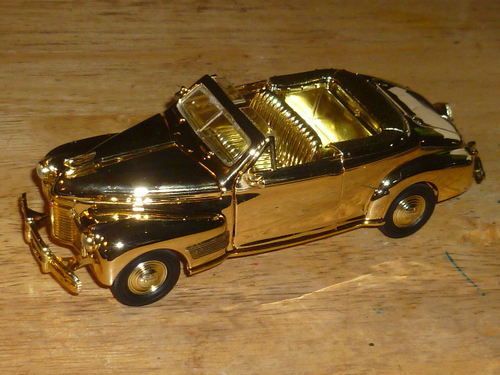 NEW 132 1941 GOLD PLATED CHEVROLET DELUXE  