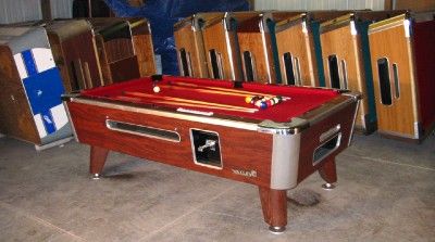 VALLEY COUGAR COMM 7 COIN OP BAR SIZE POOL TABLE ZD4  