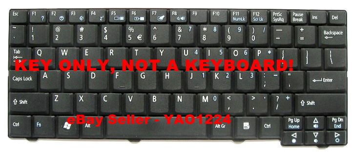 Acer Keyboard KEY   Aspire ONE   8 10   ZG5   BLACK  