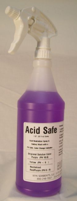 ACIDSAFE   Indicating Neutralizer Spray   32 oz Bottle  