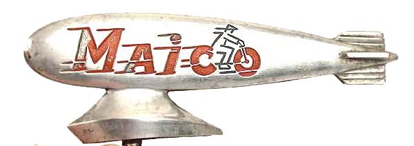 ART DECO MACHINE AGE ZEPPELIN BIKE FENDER ORNAMENT ELGIN SHELBY MONARK 