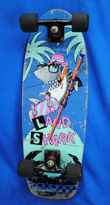 Vintage Valterra 1986 Land Shark Skateboard Old School  