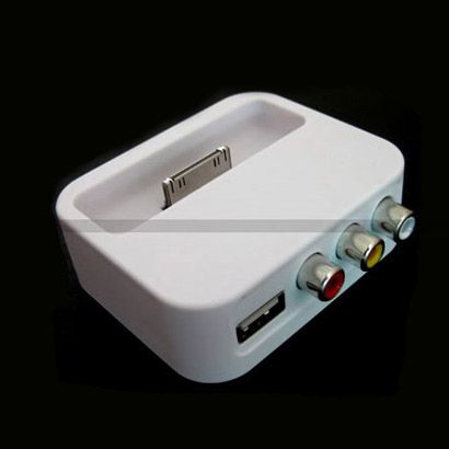 RCA AV Video Dock Charger For Apple iPod iPhone3G iTouh  