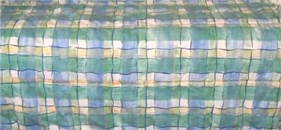 Blue Green Checkered 5pc Baby Nursery Crib Bedding Set  