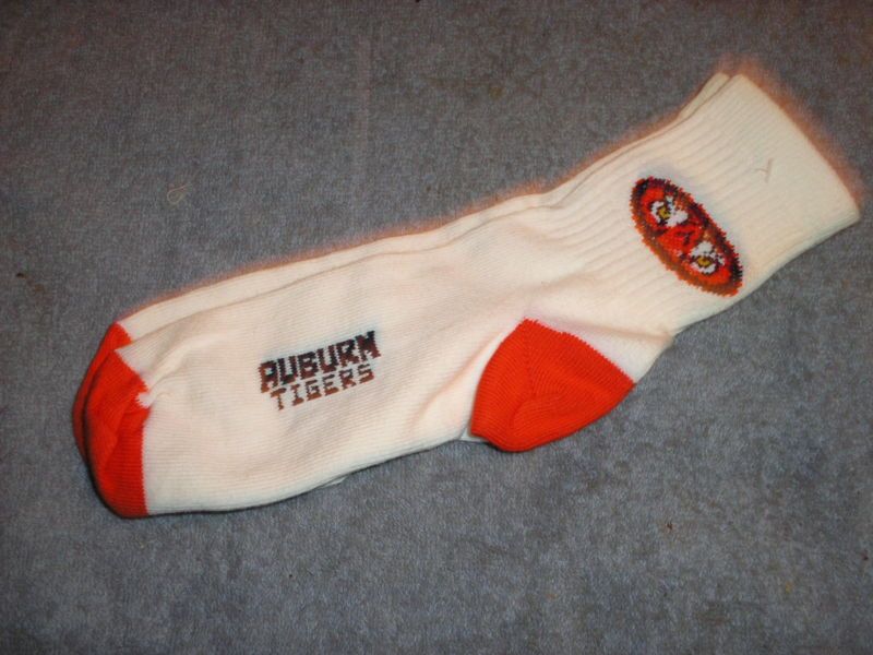 Auburn Tigers Socks Size 9 11 White  