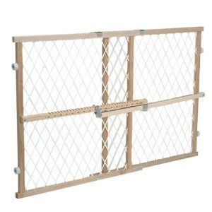 Evenflo Position Lock Wood Safety Gate Baby Infant Pet Kid Guard 