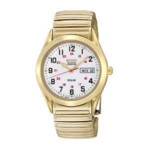   Watch RailRoad Approved Gold Tone Band White Dial SNE064 NEW  