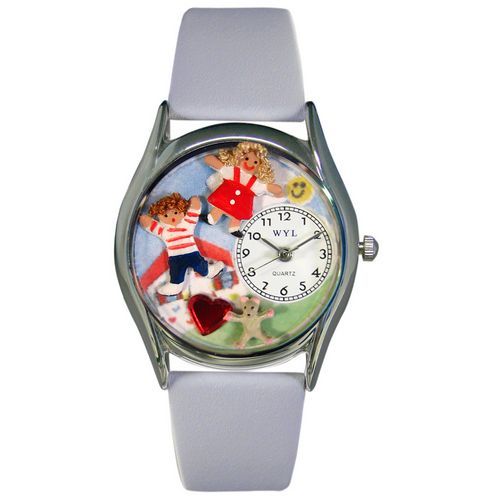 Day Care Teacher Watch Classic Silver Style Teddy Bear  