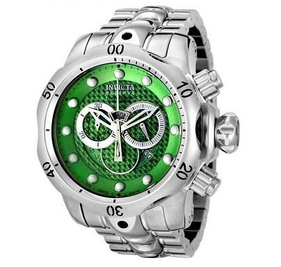 New Invicta Mens Reserve Subaqua Venom Green CF Watch in Black Dive 