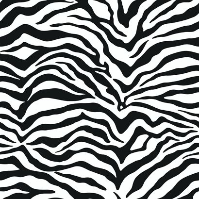 ZEBRA SKIN PATTERN BLACK & WHITE WALLPAPER KD1798  