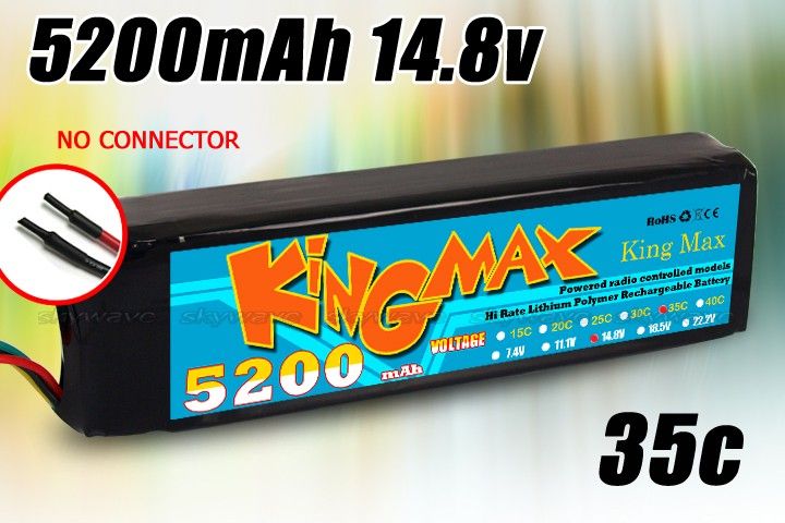 5200mAh 14.8v 35c lipo KingMax battery RC airplane new  