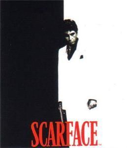 SCARFACE Tony Montana Silhouette FLEECE THROW BLANKET  