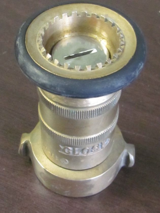 VINTAGE ELKHART BRASS FIRE HOSE NOZZLE L 205 EB  