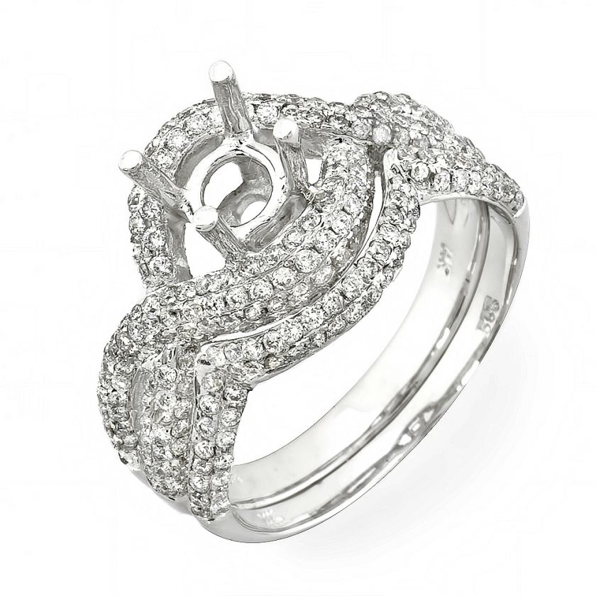 22 CT DIAMOND SEMI MOUNT BRIDAL SET WEDDING RING  