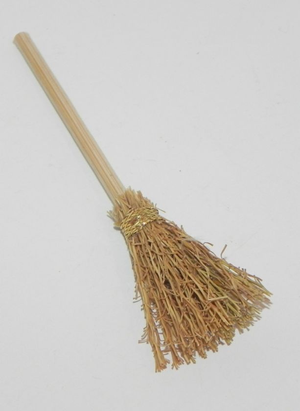 Dollhouse Accessory Miniature Broom Handmade  