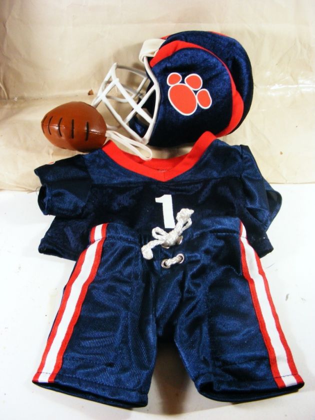 Build a Bear FOOTBALL Player Jersey Uniform Helmet Set  