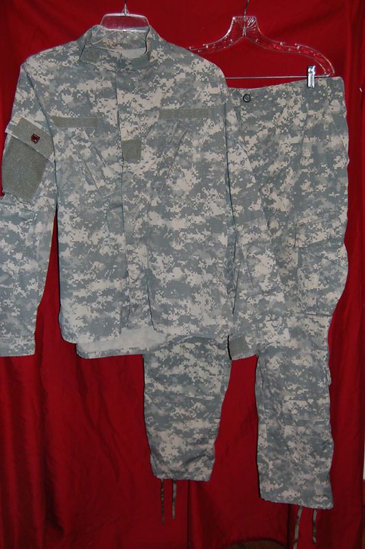 ARMY ACU DIGITAL CAMO USGI PANTS/SHIRT SET PAINTBALL HUNTING HIKING 