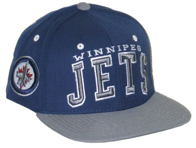   JETS NHL VINTAGE HOCKEY NAVY SUPERSTAR SNAPBACK ADJUSTABLE HAT/CAP NEW