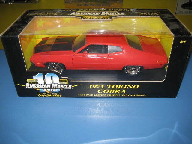 ERTL AMERICAN MUSCLE 1971 TORINO COBRA NIB  