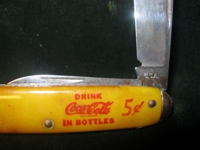 COCA~COLA USA MADE COLLECTORS FOLDING KNIFE  VINTAGE  