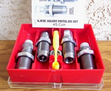 Lee 45 Colt Deluxe 4 Die Pistol Set  