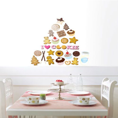 COOKIES Mural Art Decal Wall Sticker Kitchen Deco Vinyl  