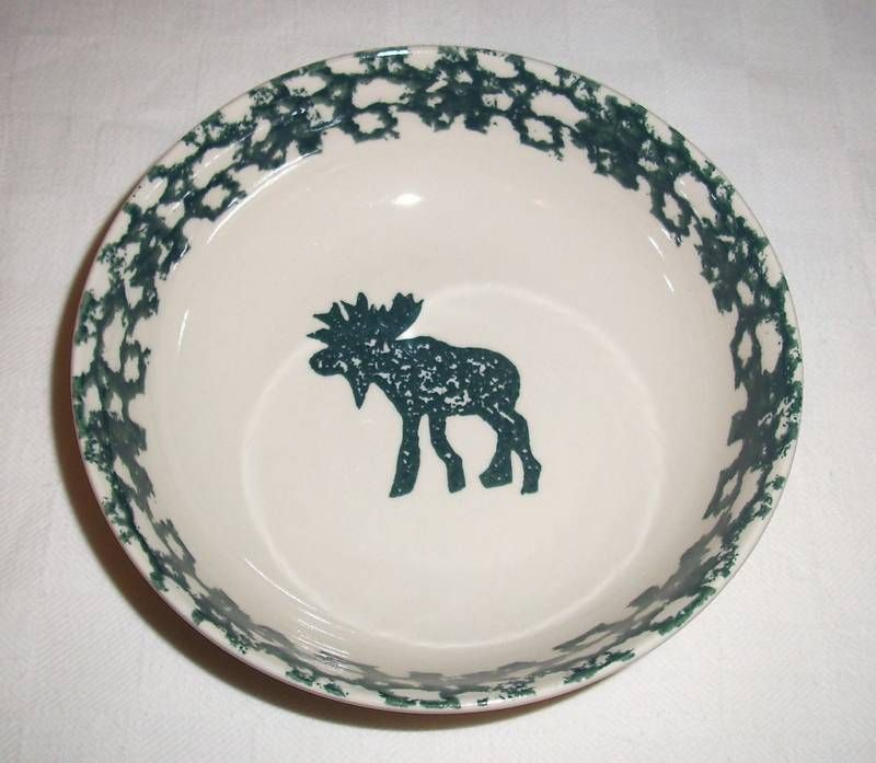 Tienshan MOOSE COUNTRY Folk Craft Soup, Cereal BOWLS  