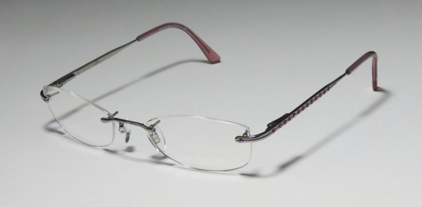   SWAROVSKI S202 50 19 125 SILVER/PINK EYEGLASS/GLASSES/FRAME CRYSTALS