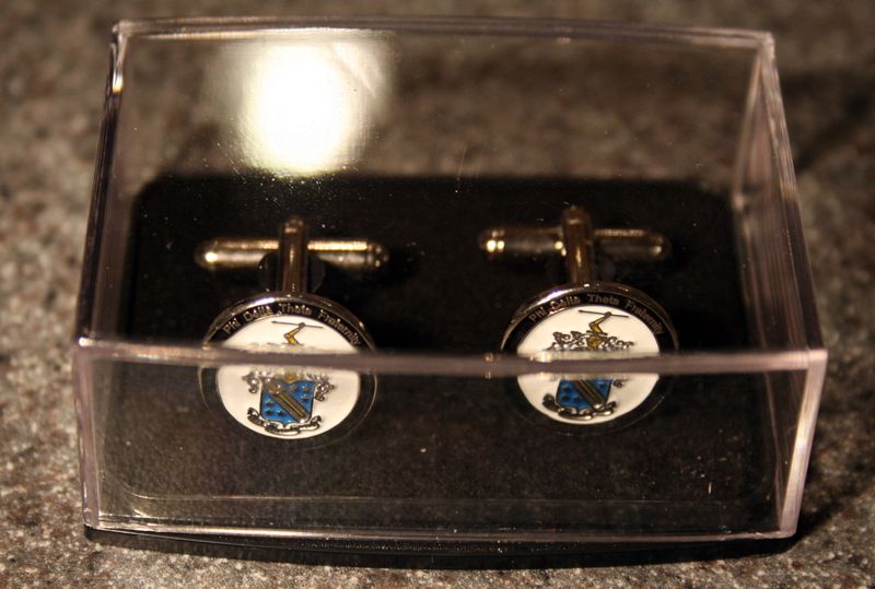 Phi Delta Theta   Silver Cuff Links   NEW  