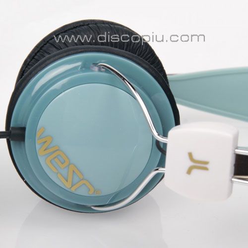 cuffie WESC BONGO adriatic blue con microfono vivavoce x iPhone iPod 