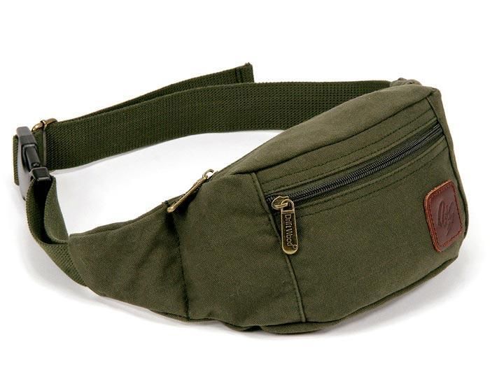 Driftwood Pouch Men Waist Belt Canvas Bag Driftwood