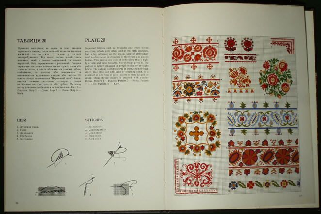 BOOK Ukrainian Folk Embroidery counted pattern costume  