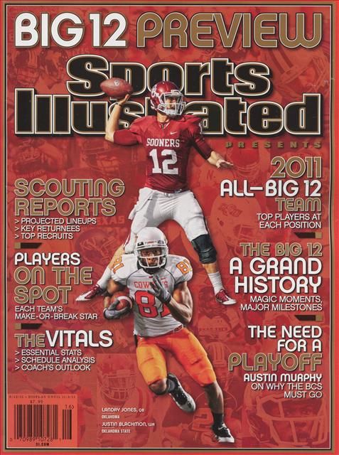 Sports Illustrated Football Oklahoma St JUSTIN BLACKMON  