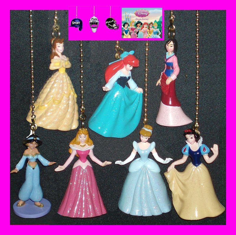 DISNEY WORLD EXCLUSIVE PRINCESS FAN PULLS (CHOOSE 2)  