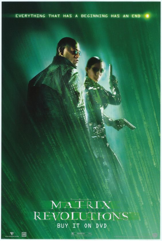 MATRIX REVOLUTIONS MOVIE POSTER SET OF 4 V MINI SHEETS  