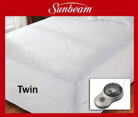 NEW Twin Sunbeam Heated Mattress Pad  