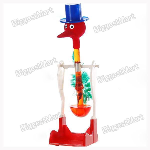 Color Novelty Glass Drinking Dipping Dippy Bird Toy  