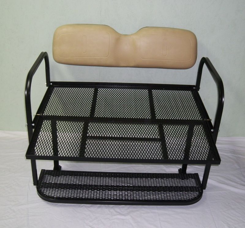 OUTBACKS EZGO MARATHON GOLF CART REAR FLIP SEAT KIT & EXPANDED MESH 