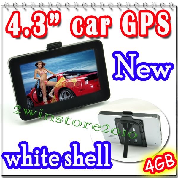 NEW 4.3 Car GPS Navigation + 4GB Free map FM /4 Touch screen Video 