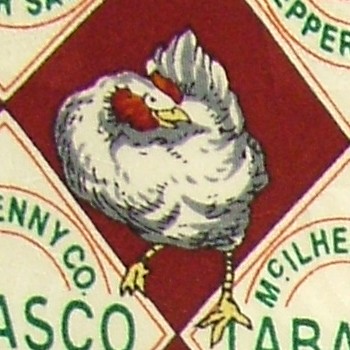 TABASCO FARM EGGS & HOT SAUCE CHICKEN PIG COW RED GREEN SILK NECK TIE 