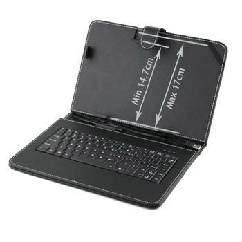 Black USB Keyboard & Leather Case Pouch Cover for 10 Tablet MID ePad 