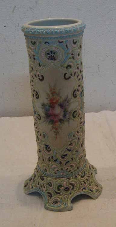 ANTIQUE NIPPON PORCELAIN MORIAGE ENAMEL 11 VASE  