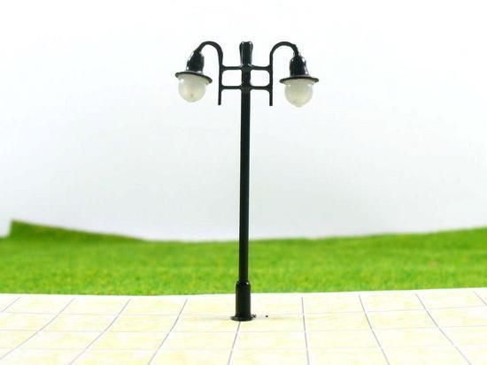 L006 10pcs Model Trains Lamppost lamp HO 5.5cm LED 12v  