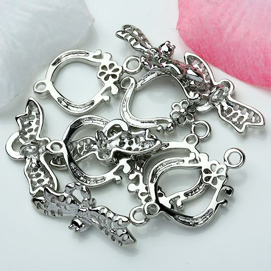  Silvery Findings Clasp Beads 5pcs. You can use it to make necklace 