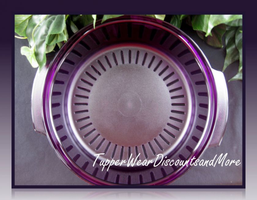   NEW TUPPERWAVE PURPLE MICROWAVE STACK COOKER COLANDER  